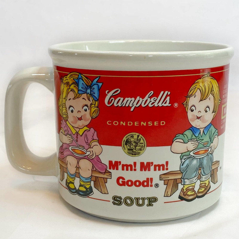 Campbell’s Kid on a bench Soup Mug 1993